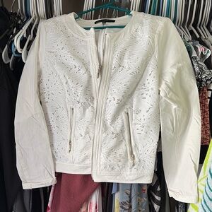 White House Black Market White Jacket